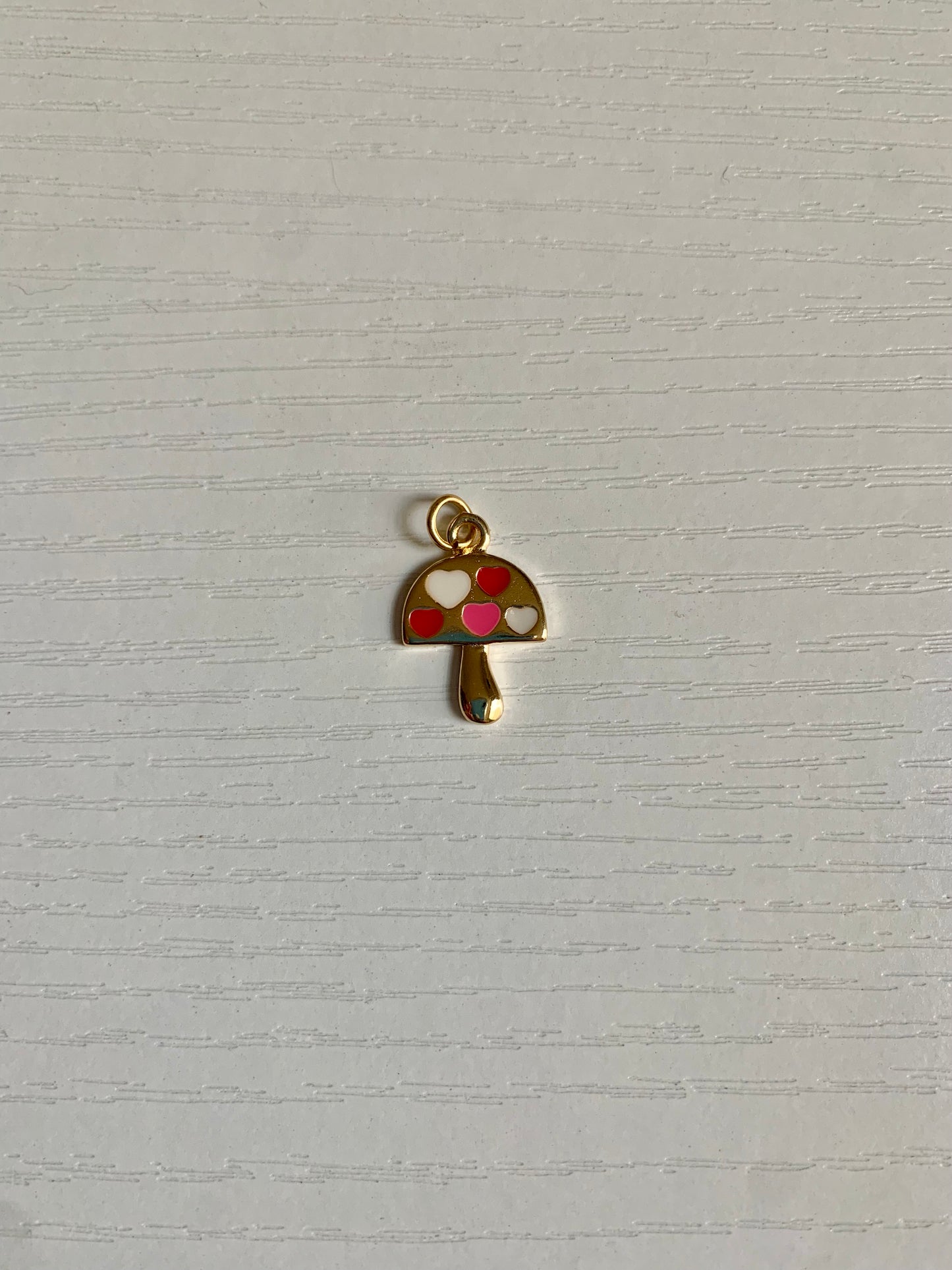 Heart Mushroom Charm