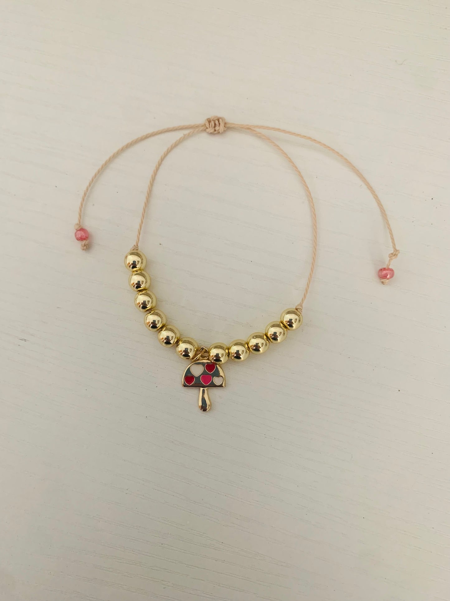 Handmade Mushroom Bracelet